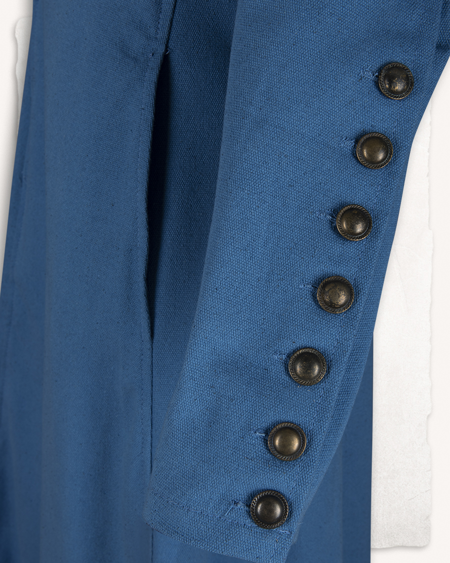 Jovina - Robe bleue clair en canevas - Édition Limitée