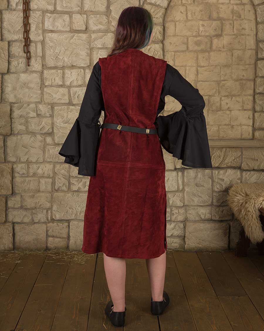 Lenora sleeveless tunic suede burgundy LIMITED EDITION