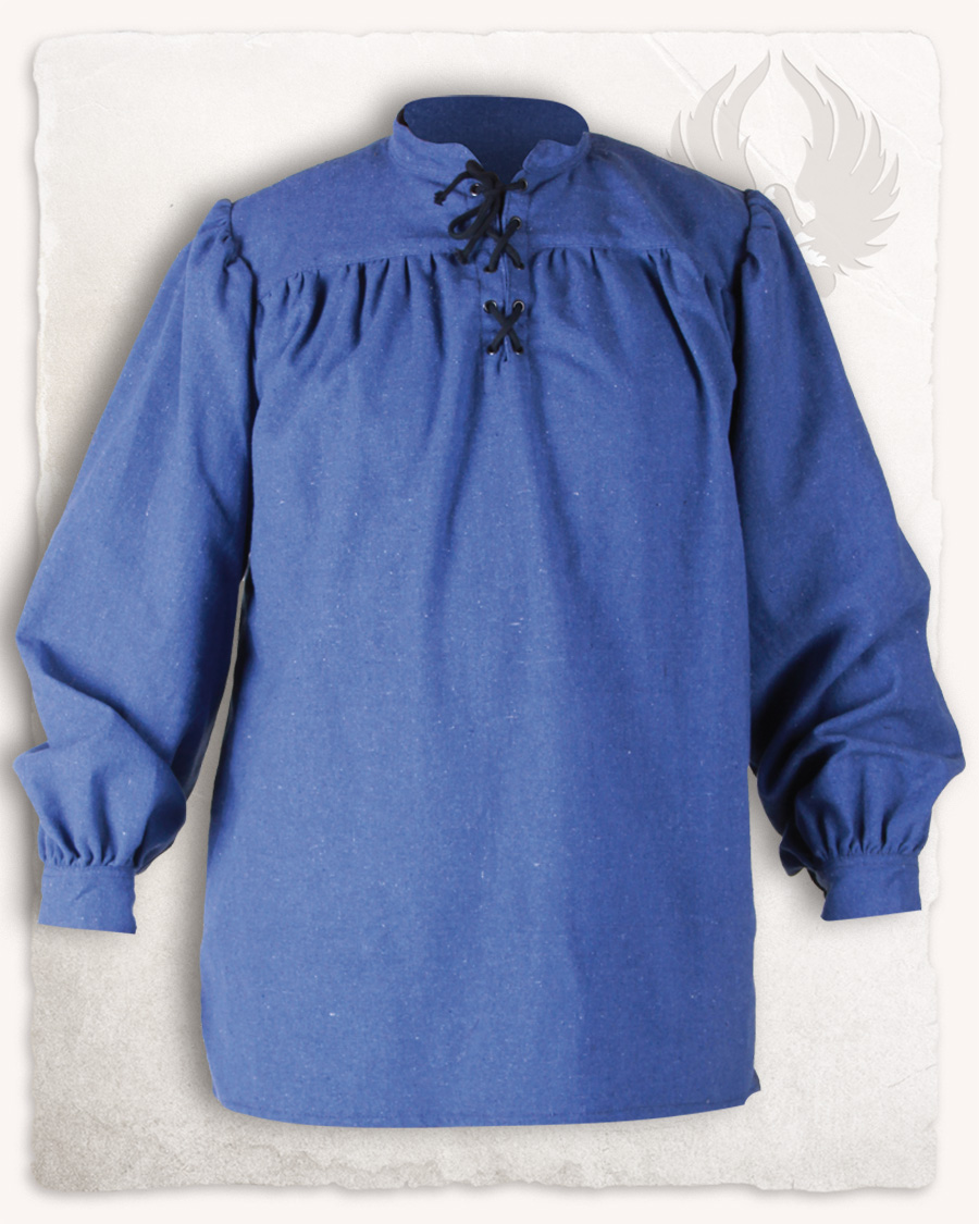 Ansgar - Chemise bleue en canevas