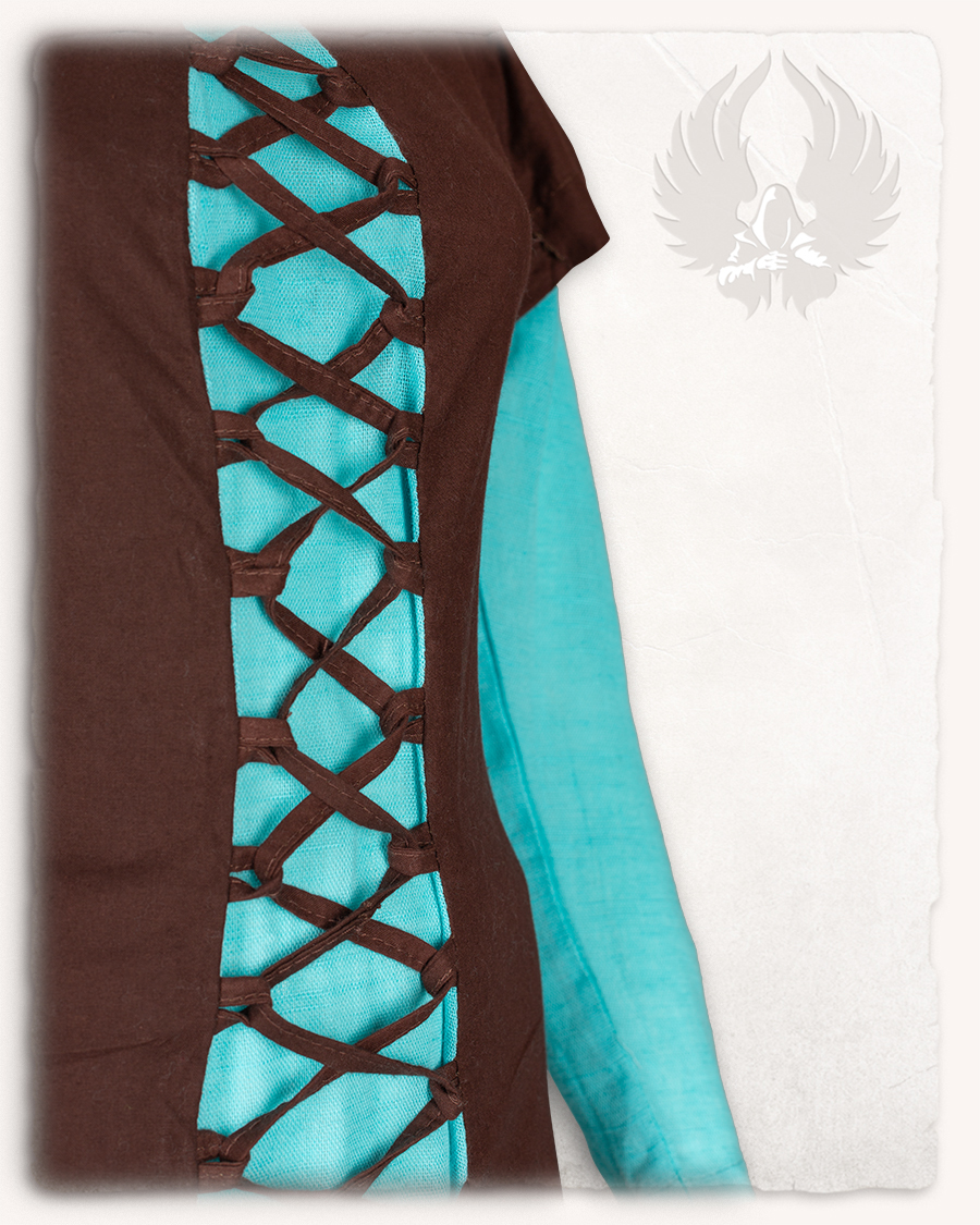 Rebecka dress light brown/turquoise Discontinued