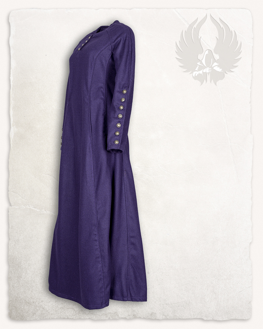 Jovina - Robe violette en laine - Édition Limitée