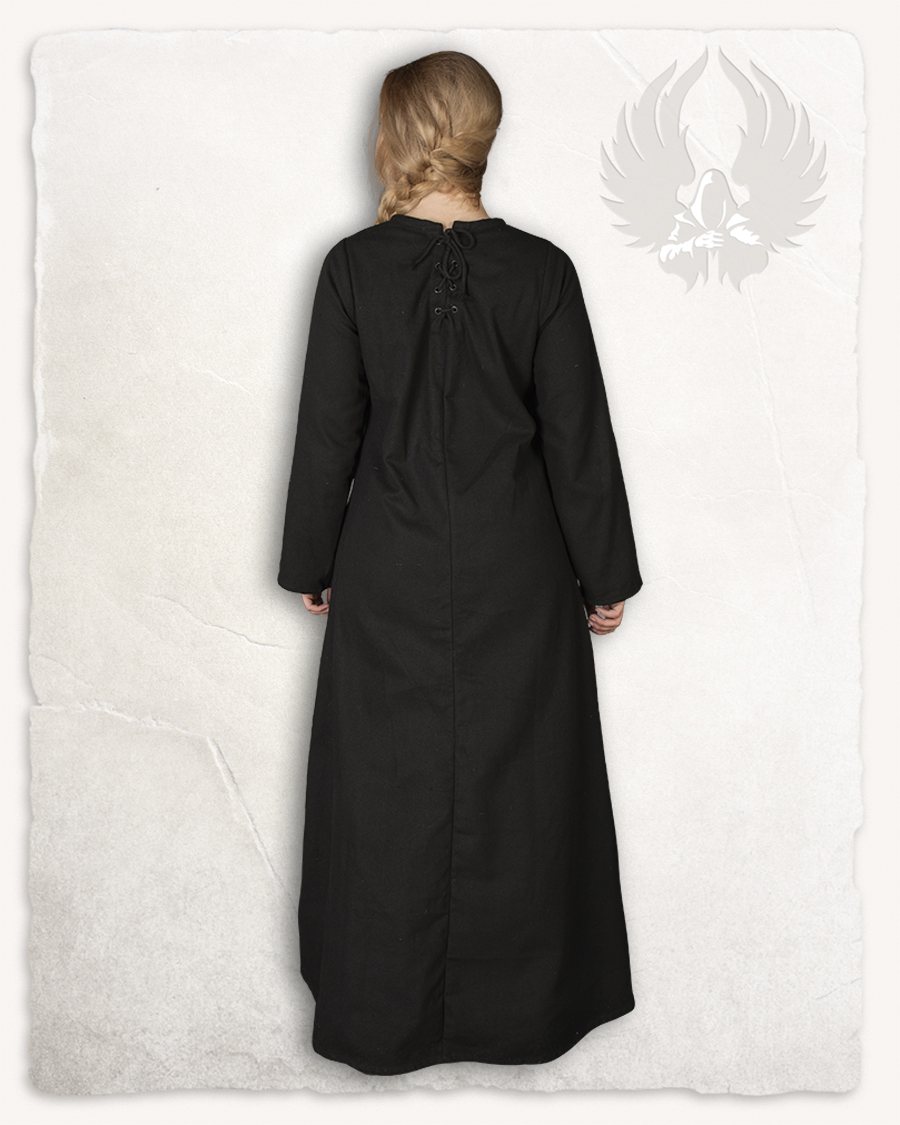 Alina - Sous-robe noire en canvas