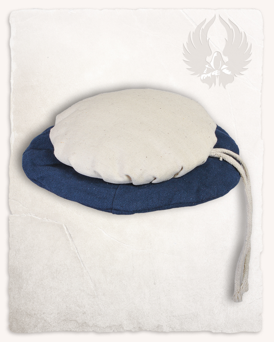 Tudor beret canvas cream/blue