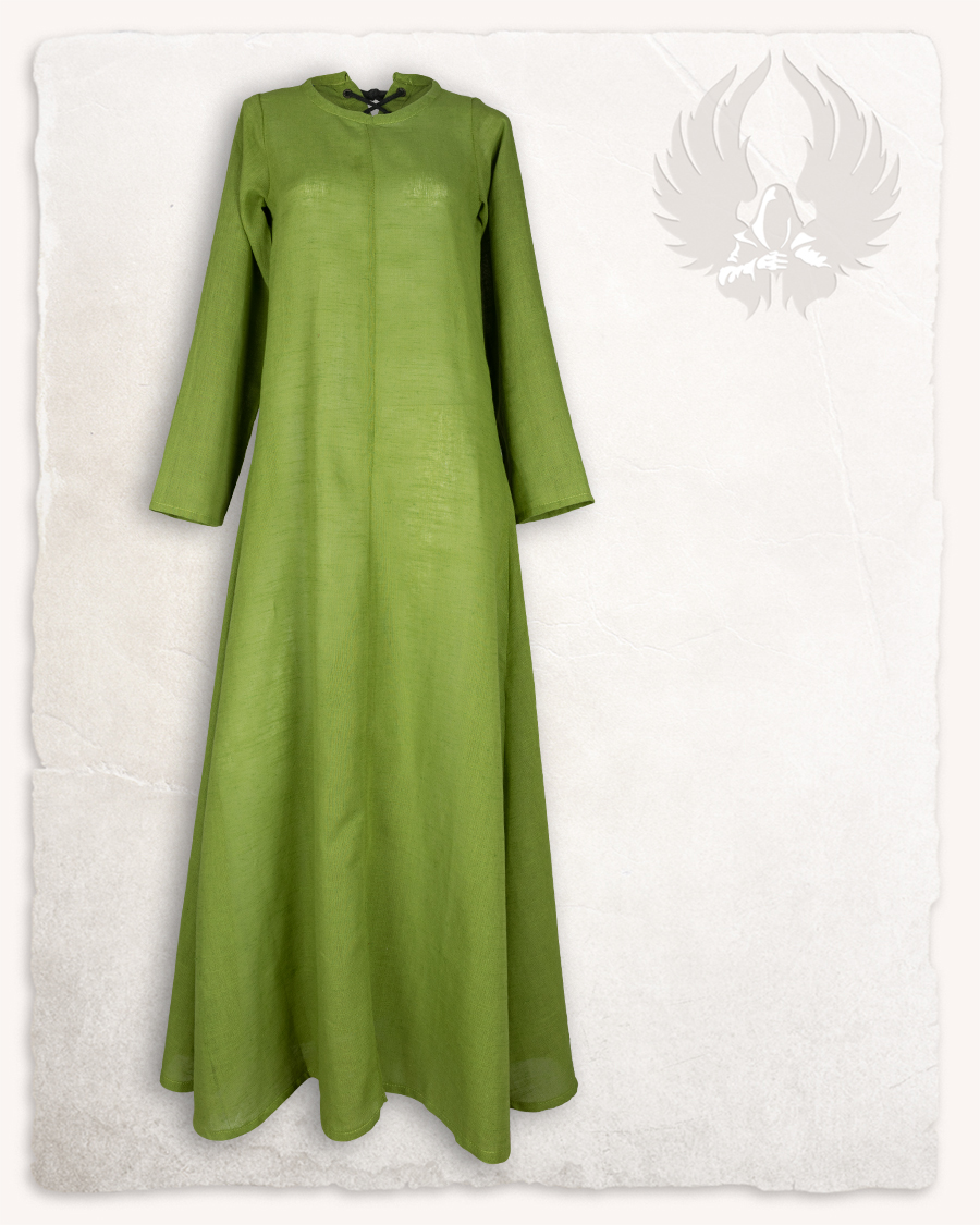 Marita - Sous-robe en lin vert clair