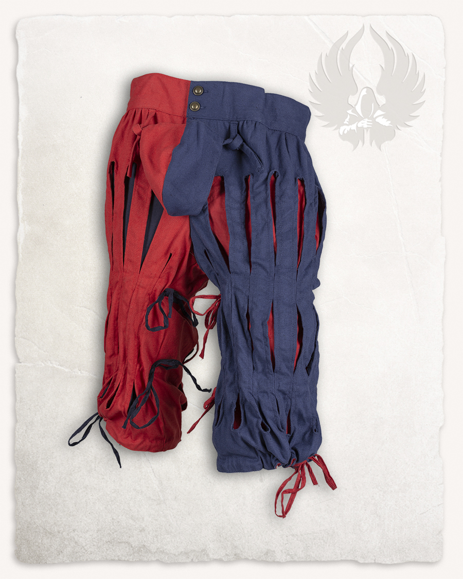 Jörg lansquenet trousers cotton red/blue LIMITED EDITION