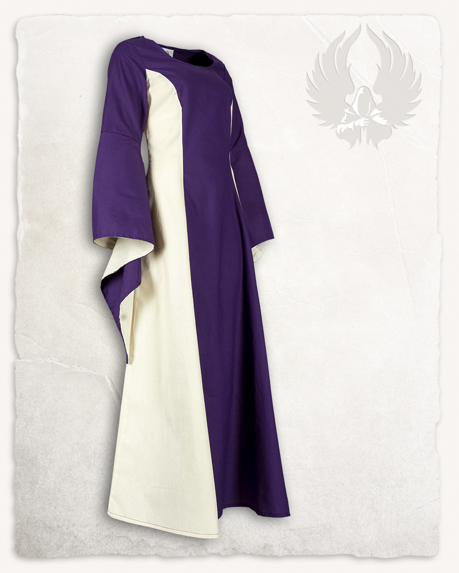 Stella dress cotton purple/cream Limited Edition