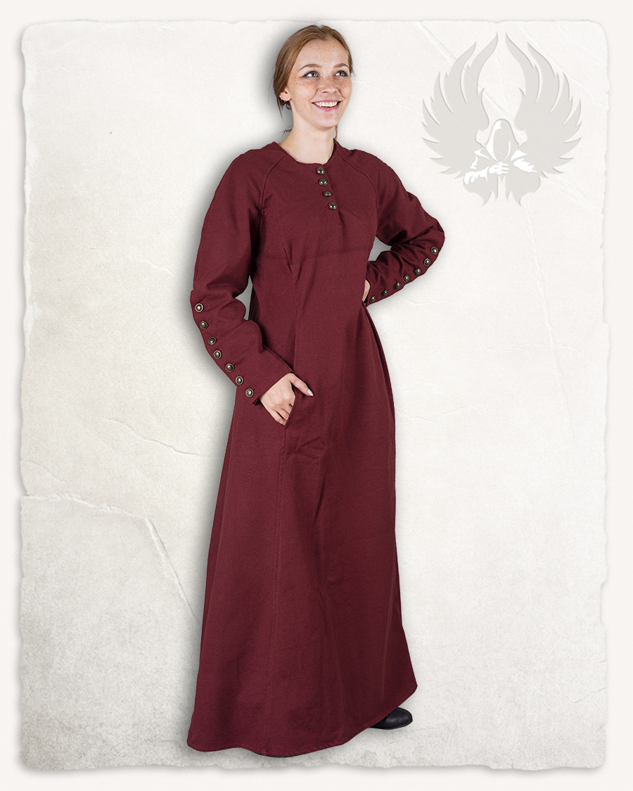Jovina dress canvas burgundy Discontinued
