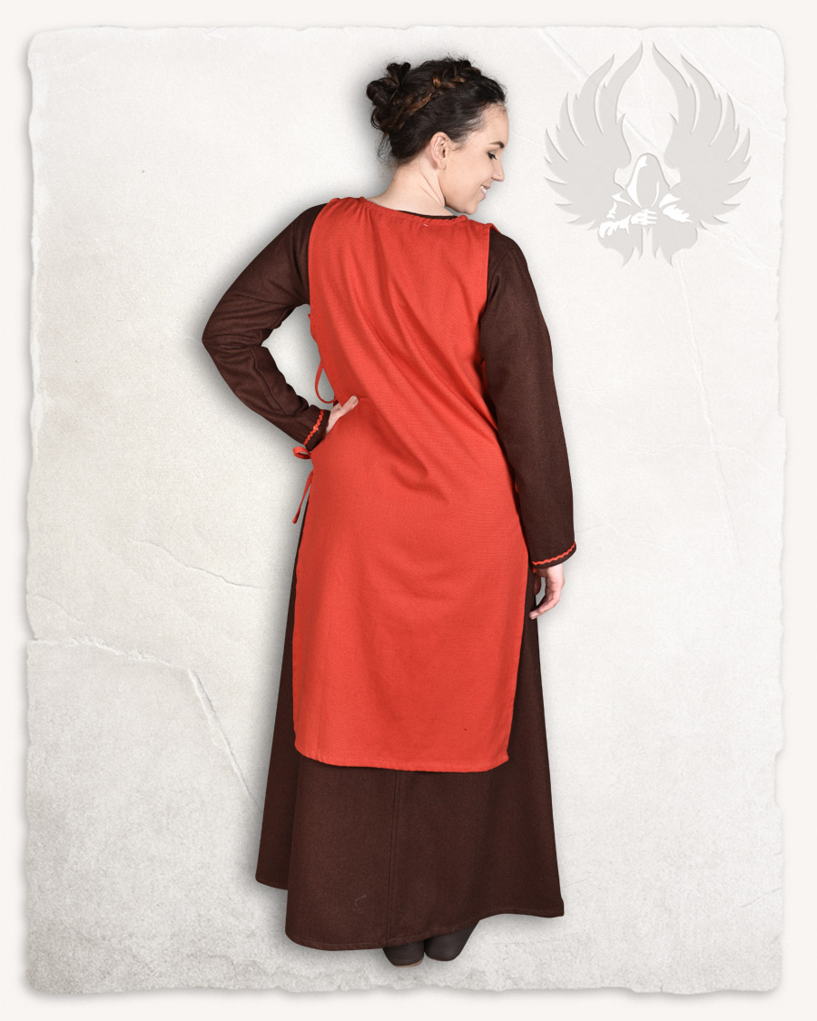 Ormhild apron dress canvas red discontinued