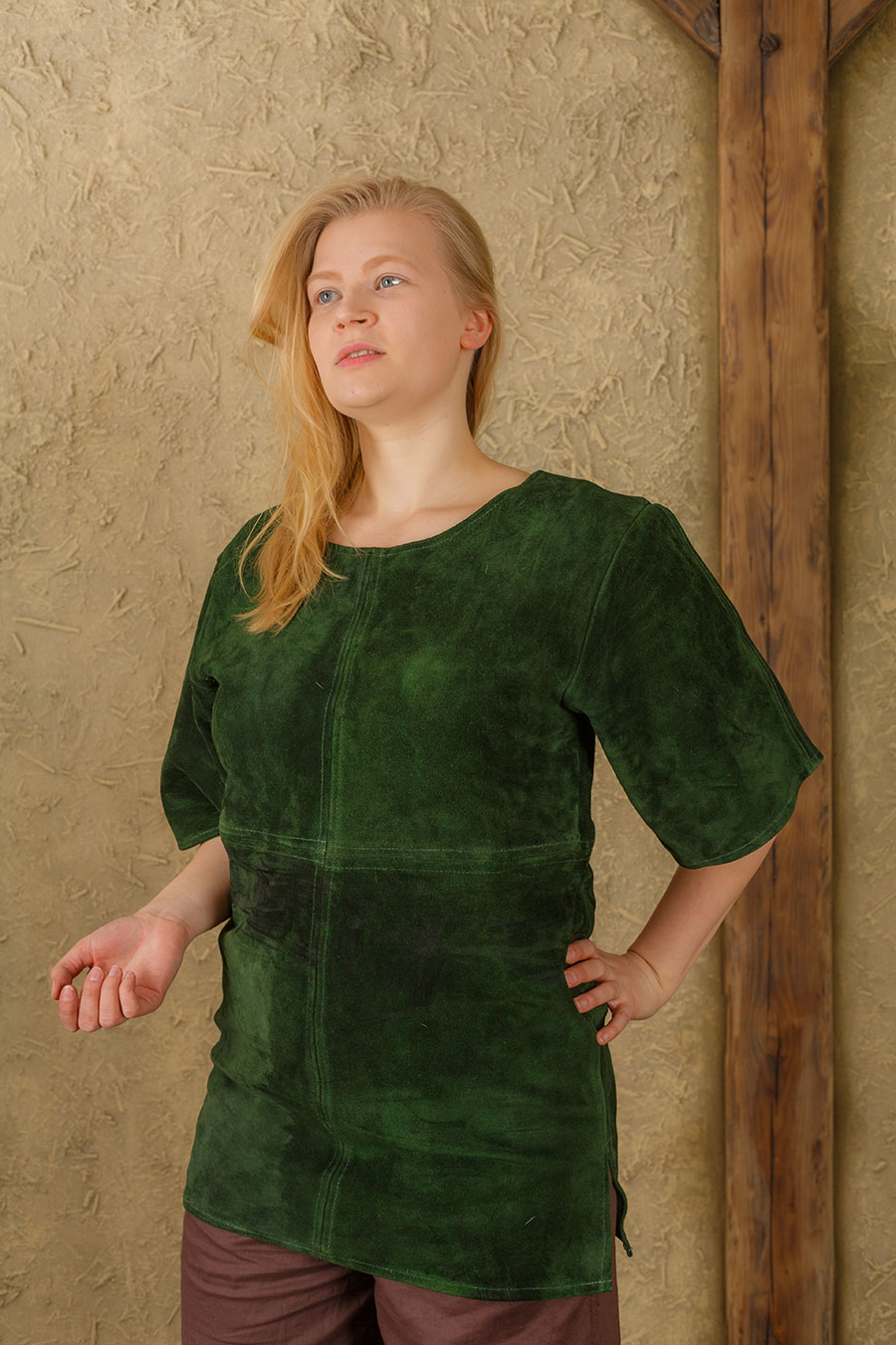 Godwin tunic suede green LIMITED EDITION