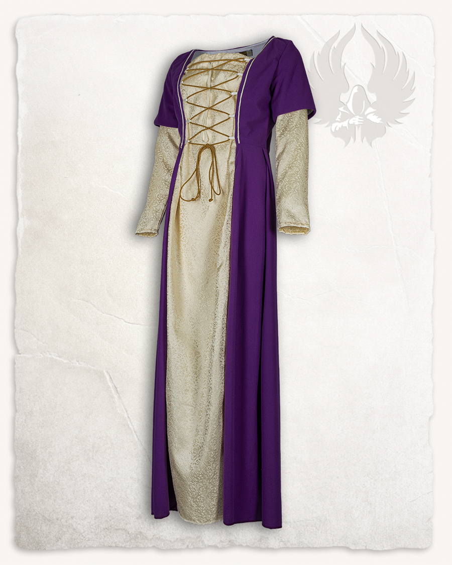 Madeline dress purple/cream Discontinued